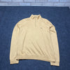 Yellow Izod Quarter zip Men's Large