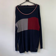 Navy Red White Tommy Hilfiger Jumper Women's XL