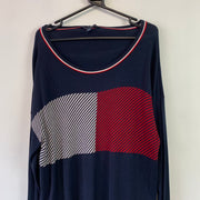 Navy Red White Tommy Hilfiger Jumper Women's XL