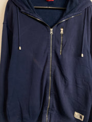 Navy North Face zip up Hoodie Men's Medium