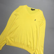 Yellow Polo Ralph Lauren Jumper Women's Large