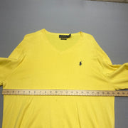 Yellow Polo Ralph Lauren Jumper Women's Large