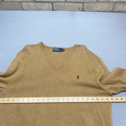 Vintage Brown Polo Ralph Lauren Jumper Women's XL