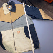 Multicolour Reworked Carhartt Workwear Jacket Men's Medium