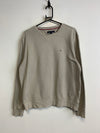 Grey Tommy Hilfiger Chest Logo Sweatshirt Men's Large