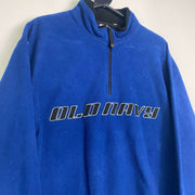 Vintage Blue Old Navy Quarter Zip Fleece Pullover 2XL