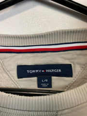 Grey Tommy Hilfiger Chest Logo Sweatshirt Men's Large