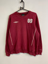 Burgundy Umbro V-neck Sweatshirt Men's Medium