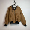 Beige Reworked Carhartt Workwear Jacket Men's Medium