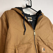 Beige Reworked Carhartt Workwear Jacket Men's Medium