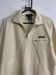 Cream Ralph Lauren Quarter zip Men's Large