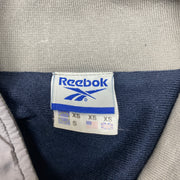 Grey and Navy Reebok Windbreaker men's Large