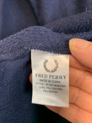 Navy Fred Perry Quarter zip Fleece Men's Medium