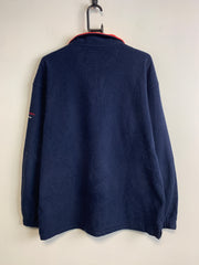 Navy Fred Perry Quarter zip Fleece Men's Medium