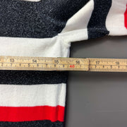White Navy Striped Tommy Hilfiger Sweater Knit Womens XS