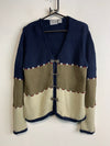 Navy Khaki Beige Knitwear Sweater Men's Medium