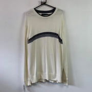 Cream and Grey Tommy Hilfiger Jumper Women's XXL