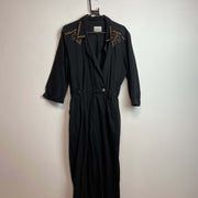 Black Overalls Dress Women's Medium