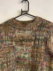 Brown Mohair Knit Sweater Women's Medium