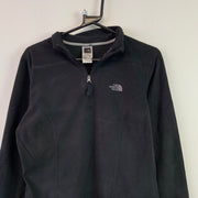 Black North Face Quarter zip Fleece Women's Large