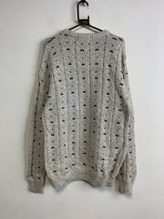 Grey Knitwear Sweater Men's Medium