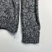 Grey Tommy Hilfiger Button Up Cardigan Knit Large