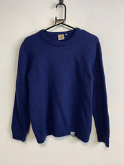 Navy Carhartt Wool Knit Sweater Women's Large