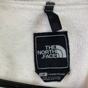 Grey and White North Face Denali Fleece Jacket Women's Large