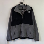 Grey and Black North Face Denali Fleece Jacket Men's Medium