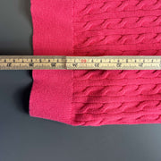 Pink Tommy Hilfiger Cardigan Knit Jumper Sweater Womens XXL