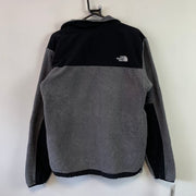 Grey and Black North Face Denali Fleece Jacket Men's Medium