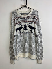 Black and White Knitwear Sweater Men's XL