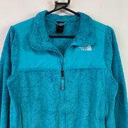 Blue North Face Sherpa Fleece Jacket Girl's Large