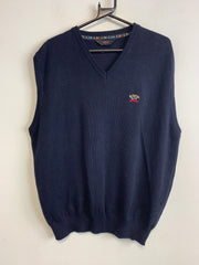 Navy Paul & Shark Sweater Vest Men's Large