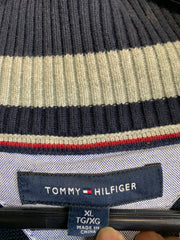 Navy Tommy Hilfiger 1/4 Zip-up Jumper Men's XL