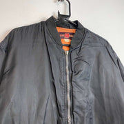 Vintage Black MA-1 Bomber Jacket Men's XL