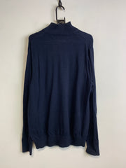 Navy Tommy Hilfiger 1/4 Zip-up Jumper Men's XL