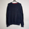 Navy Tommy Hilfiger Knit Jumper Sweater Large