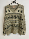 Khaki Woolrich Knitwear Sweater Women's Large