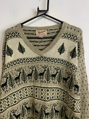 Khaki Woolrich Knitwear Sweater Women's Large