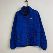 Blue North Face Quilted Jacket Women's Large