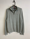 Grey Tommy Hilfiger 1/4 Zip-up Jumper Men's Medium