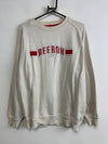 Cream White Reebok Sweatshirt Men's Medium