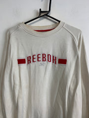 Cream White Reebok Sweatshirt Men's Medium