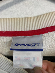 Cream White Reebok Sweatshirt Men's Medium