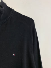 Black Tommy Hilfiger 1/4 Zip-up Sweater Men's Medium