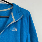 Blue North Face Quarter zip Fleece Women's XL