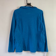 Blue North Face Quarter zip Fleece Women's XL