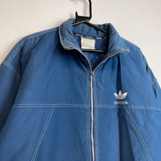 Vintage 90s Blue Adidas Harrington Jacket Men's Large