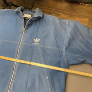 Vintage 90s Blue Adidas Harrington Jacket Men's Large